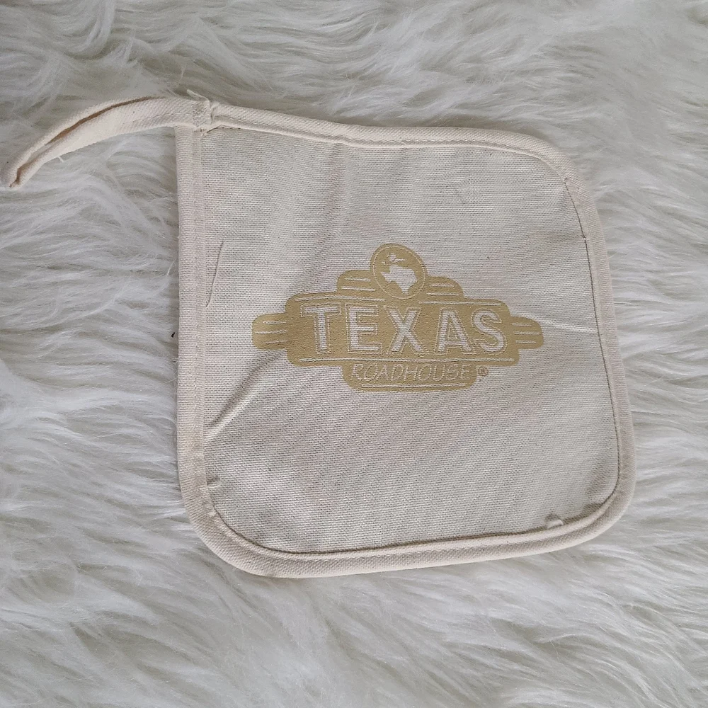 Cream Texas Roadhouse Hot Pad Pot Holder